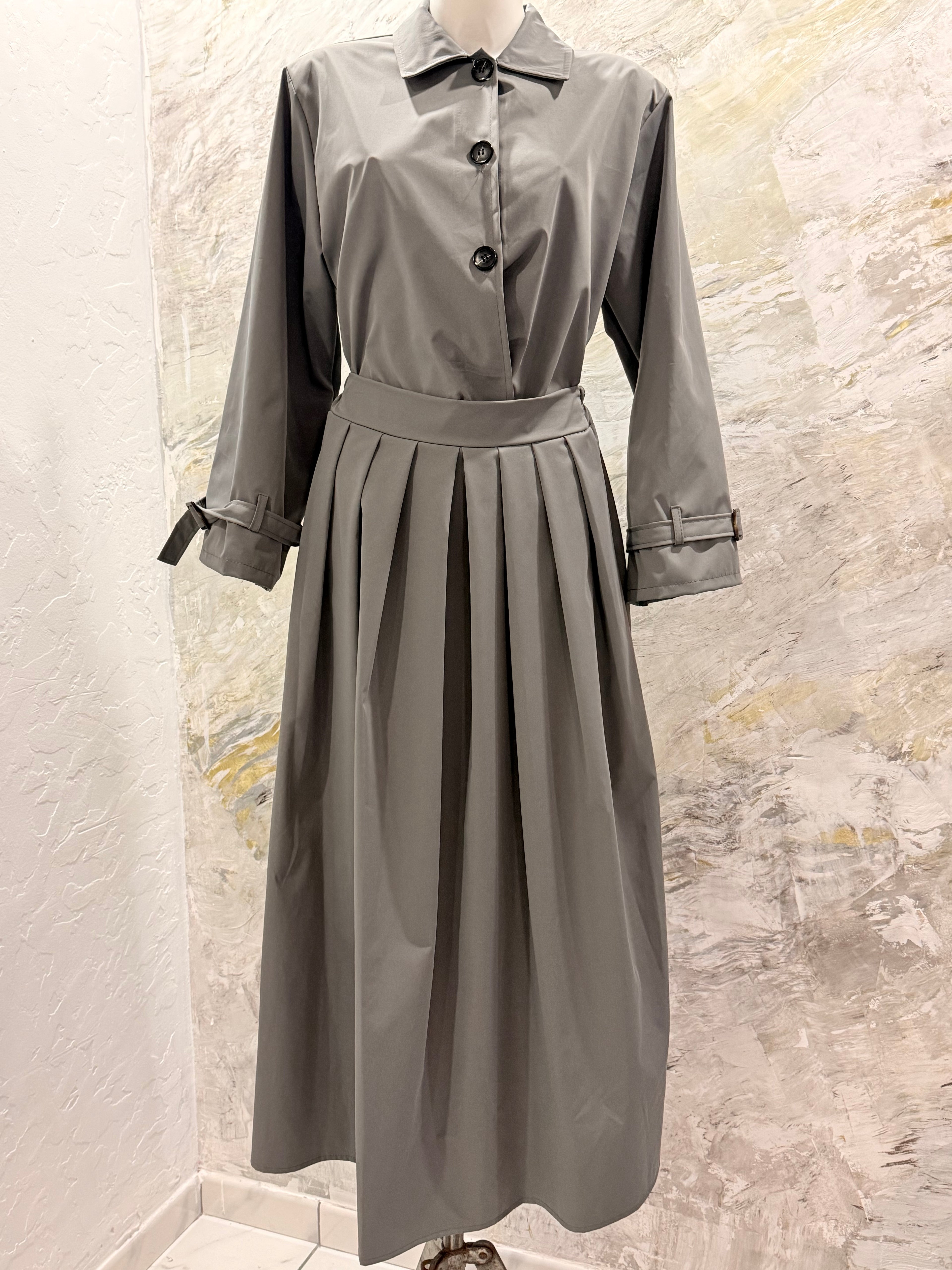 tailleur jupe longue